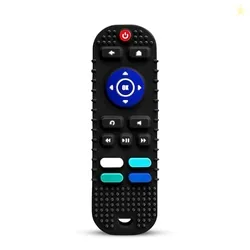 GLUN BPA Free Silicone Remote Shape Teether For Growing Babies, Pack o