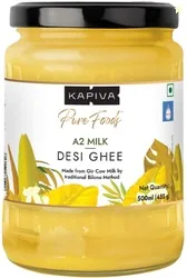Kapiva A2 Desi Ghee Glass Bottle (500 ml)