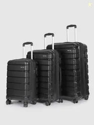 Teakwood Leathers India Set of 3 Trolley Bag