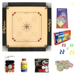 KOXTONS - Carrom Board 36 INCH Full Size with 3  Border & (Super) with