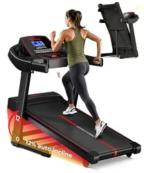 Lifelong 5HP Peak Motorized Treadmill for Home | 12% Auto Incline | 12