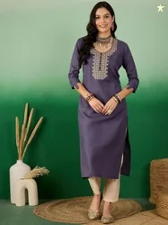 Sangria X fwd Women Embroidered Kurta