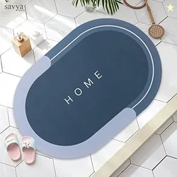 SAVYA HOME Anti Skid Bath Mat | Dry Rubber Backed | Non-Slip Water Abs