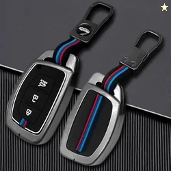 KMH Metal Shell Soft Silicone Key Cover Compatible with Hyundai Creta