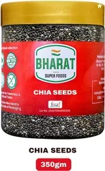 Bharat Super Foods Premium Raw Chia Seeds 350gm | Healthy Food fo...mo