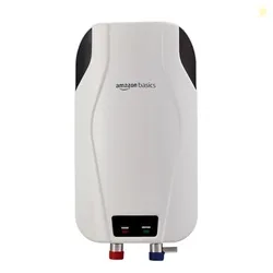 Amazon Basics 3L Instant Water Heater | 3KW | Geyser with PP Body & SS