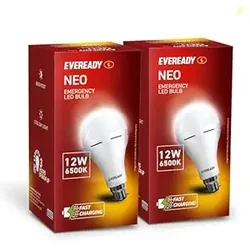 Eveready 12W B22D Emergency Inverter LED Bulb| Cool Day Light (6500K)