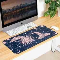 The June shop Cosmic Art Versatile Desk Mat Non Slip Base Mousepa...mo