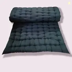 ATOOTFUSION Soft Foldable Cotton Quilt Mattress | Rollable Lightweight Single Firm Cotton Mattress | 3X6 Ft (72X36 Inches) | Bottle Green