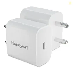 Honeywell Zest PD 20W Type-C Charger Adapter with PPS Ultra-Fast Charging, PD 3.0, BIS Certified for iPhone 17/17 Air / 17 Pro / 17 Pro Max, Samsung Galaxy, Pixel, iPad, AirPods & More