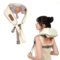 Robustt Neck and Back Massager with Heating Mode, Massager for Body Ac