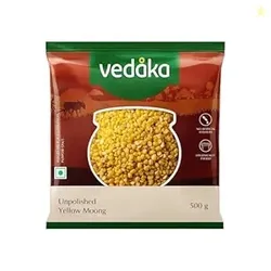 Amazon Brand - Vedaka Popular Unpolished Yellow Moong Dal 500 g|Natura