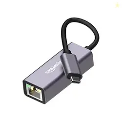 Amazon Basics USB Type-C to RJ45 Ethernet LAN Adapter Up to 10/100/100