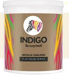 Indigo Metallic Emulsion Platinum Series  Sparkling Metallic Texture W