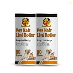 Foodie Puppies Pet Hair Remover Lint Roller Refills - (2Lint Roller Refill) Extra Sticky Lint Roller Refills Only, 60 Sheets per Roller, Remove Dog an