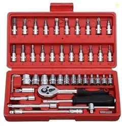 Flipkart SmartBuy Socket Tool Set 46 in 1 Bit Socket Wrench Tool ...more