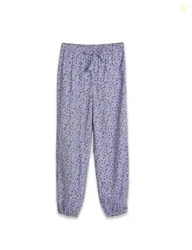 Amazon Brand - Symbol Girls Relaxed Fit Printed Rayon Jogger Pants | E