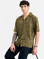 Snitch Men Printed Casual Shirt