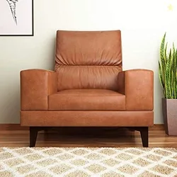 Willis Single Seater Sofa (Tan Brown)