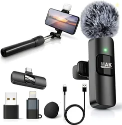 MAK Microphone Accessory Combo for Vlogs, Reels, Content Creation...mo