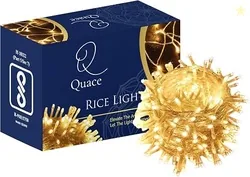 Quace 12 Meter Decorative 42 Warm White LED String Light Plug for Indo