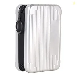 Stealodeal Aluminium Silver Credit/Debit Stylish Zipper Men Women Card