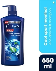 Clear Men Anti-Dandruff Shampoo, Cool Sport, Menthol, 3X Cooling ...mo
