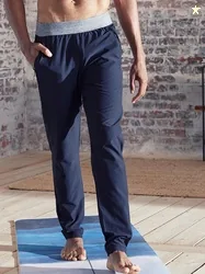 Decathlon Kimjaly - Men Black Lightweight Yoga Pants