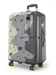 Safari Tazzo 8 Wheels 77cm Large Size Trolley Bag, Hard Case Polycarbo