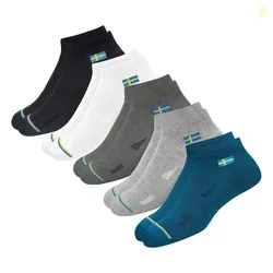 SWAGR Ankle Socks for Men & Women Multicolor, Pack of 5, Free Size