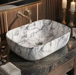 BATHBELLA Designer Ceramic Wash Basin For Bathroom | Over Counter Bath