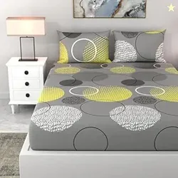 LORETO - A QUALITY LINEN BRAND 100% Cotton Bedsheet for Double Bed 1 D