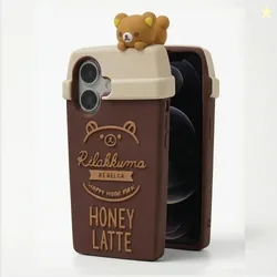amazon basics Cute 3D Latte Coffee Silicone Phone Case for iPhone 17 |