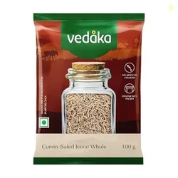 Amazon Brand - Vedaka Cumin (Safed Zeera) Whole | 100 g | Jeera Seeds