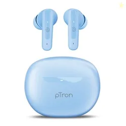 pTron Bassbuds Astra in-Ear TWS Earbuds w/Stereo Sound, 34Hrs Playtime