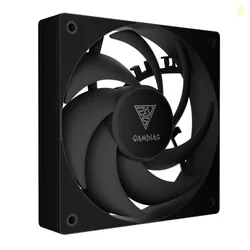 GAMDIAS Notus M1-1201 120mm Black PWM Fan | Daisy-Chain PWM Sharing, Closed-Loop Technology for Steady RPM on Cooler, Low-Noise Operation (Max. 1600RP