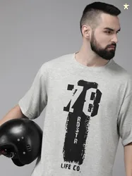 Roadster Men Graphic Printed T-shirt