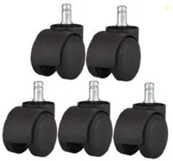 Bellveen Nylon Twin Castor Wheels for Office Chairs Furniture, Pi...mo