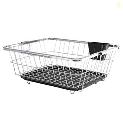 Kuber Industries Stainless Steel Dish Rack for Kitchen | Vessels Organ