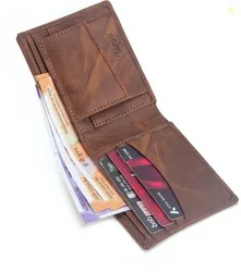 TAQWA Men Trendy Brown Genuine Leather, Artificial Leather Wallet...mo