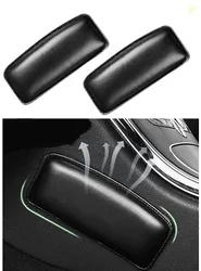 CLOUDTAIL CHOICE 2 Pcs Leather Auto Center Console Knee Cushion Soft P