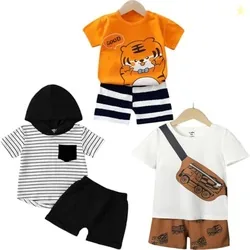 Lofn Unisex-Child Cotton Clothing Sets for Baby Boys & Baby Girls Prin