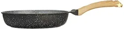 Amazon Brand - Solimo Die Cast Aluminium Non Stick deep Frying Pan (Bl
