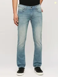 Pepe Jeans Men Slim Mid Rise Dark Blue Jeans