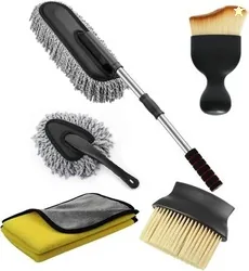Dirtgo Microfiber Duster (Big+Small), Cleaning Brush 2 Pcs, 600 G...mo