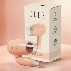 ELLE 1200W Foldable Hair Dryer for Women | 3 Heat Settings + Cool Shot