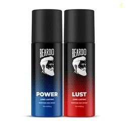 Beardo Power & Lust Perfume Body Spray (Set of 2) Get compliments with
