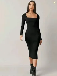 TRENDY ERA Women Bodycon Midi Dress