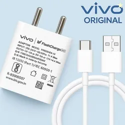 vivo 44 W Qualcomm 2.0 2 A Wall Charger for Mobile with Detachabl...mo
