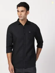 Lee Spread Collar Cotton Slim Fit Casual Shirt